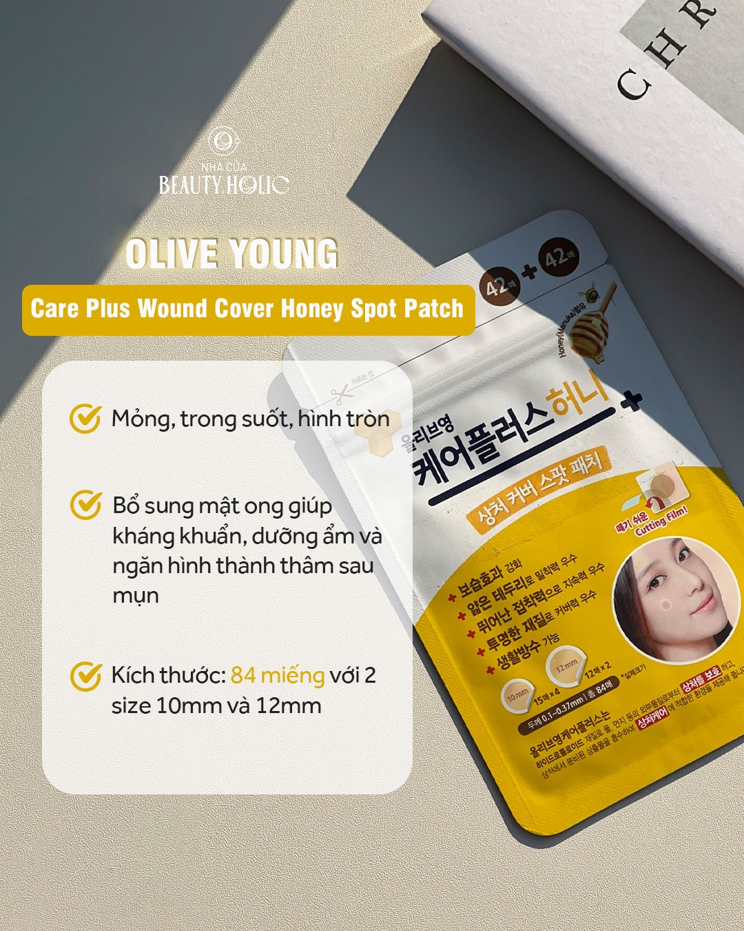 [Nhacuabeautyholic] Miếng dán mụn OLIVEYOUNG CARE PUS WOUND COVER SPOT PATCH