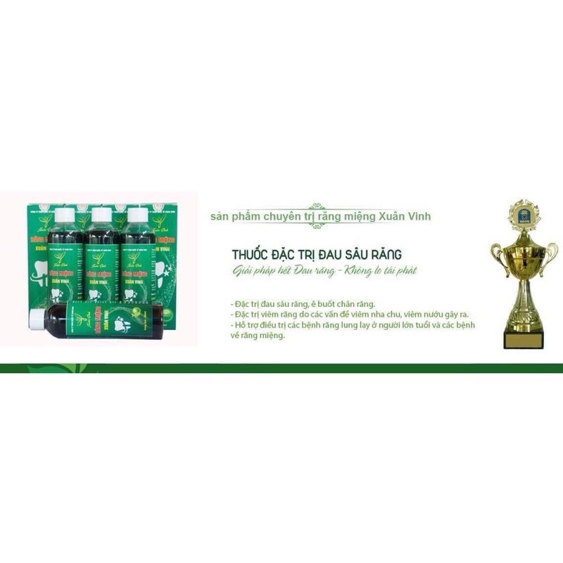 Nước Súc Miệng Thảo Dược Xuân Vinh 200ml