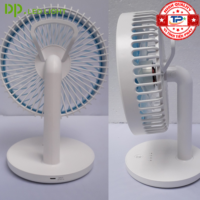 Quạt sạc tích điện DP-7625 cao cấp