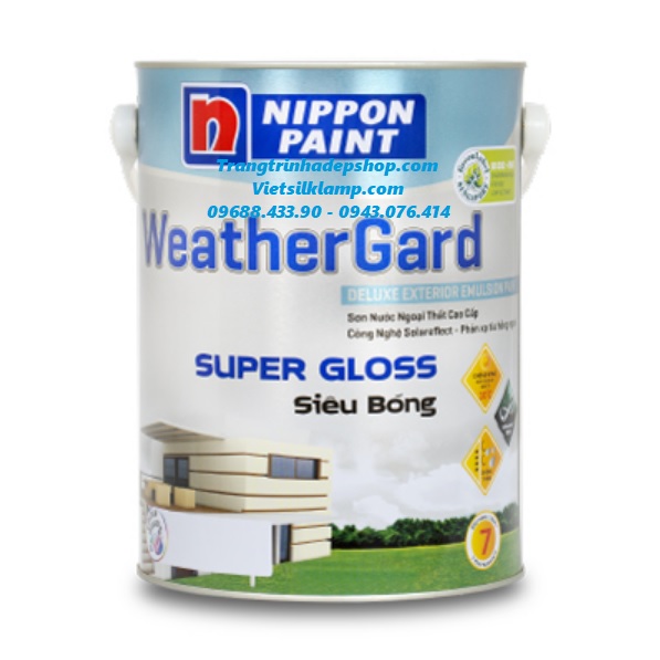 Sơn màu ngoại thất - nippon weathergard siêu bóng