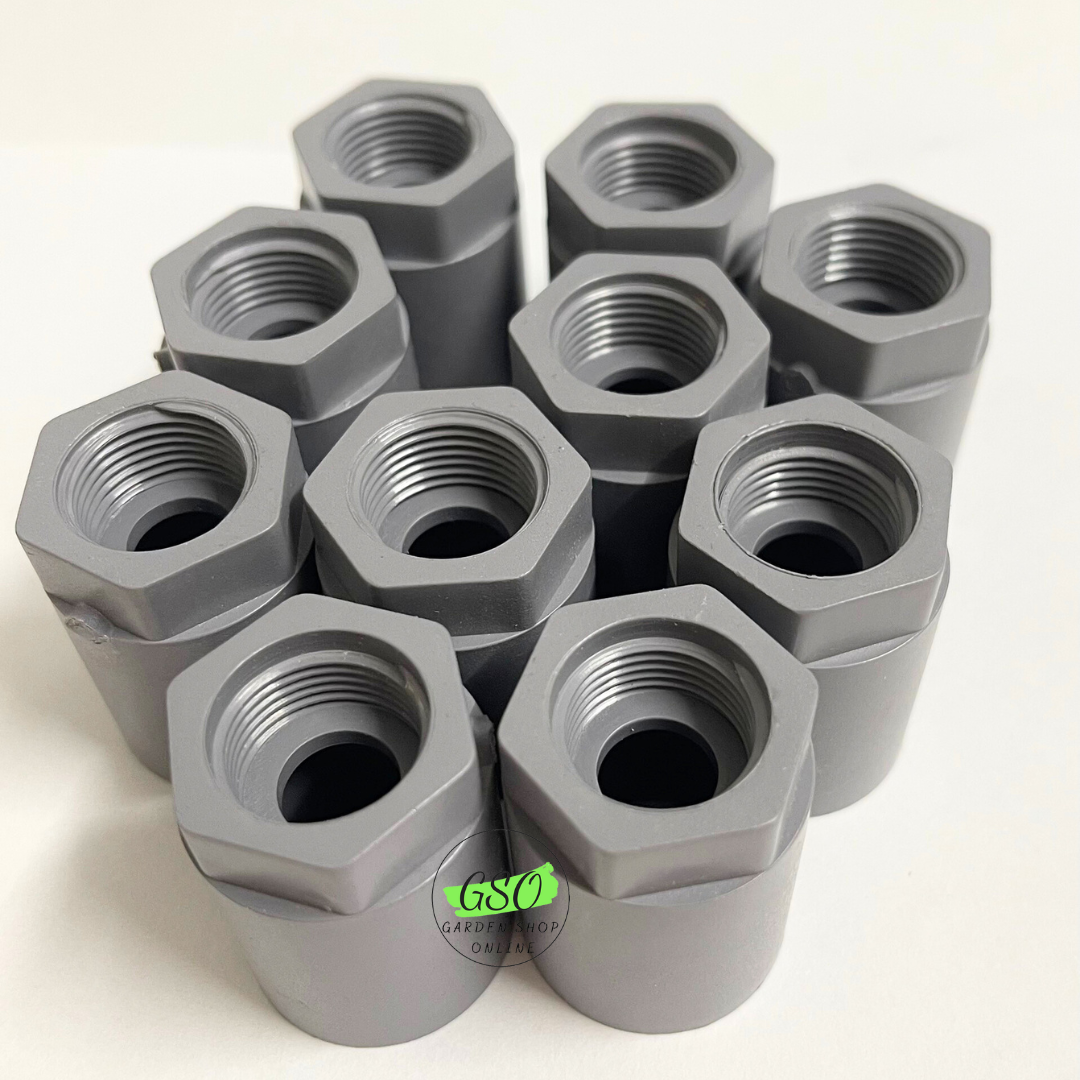 10 50 100 cái Nối ống 21 27 ra đầu ren 17 21 27 - Dùng gắn béc chân ren 17mm - hàng loại 1 tưới cây phun mưa nối 17-21 nối 17-27 nối 21-21 nối 21-27