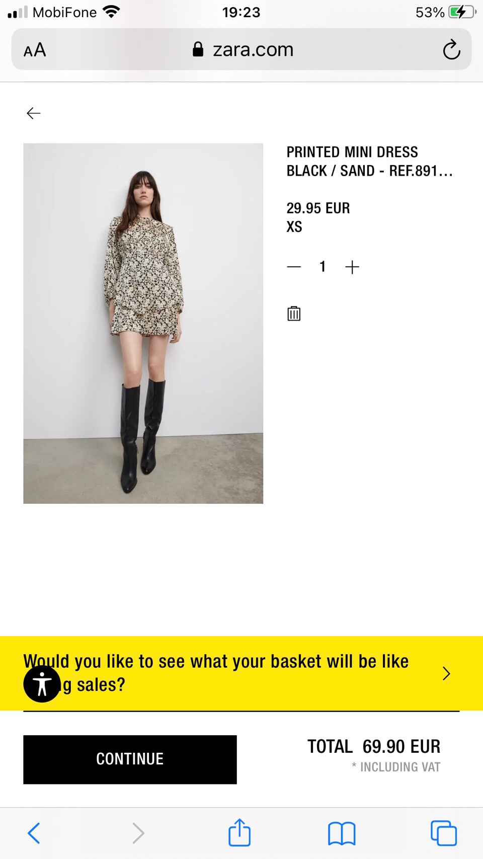 Đầm zara hoa cho bạn nữ cá tính