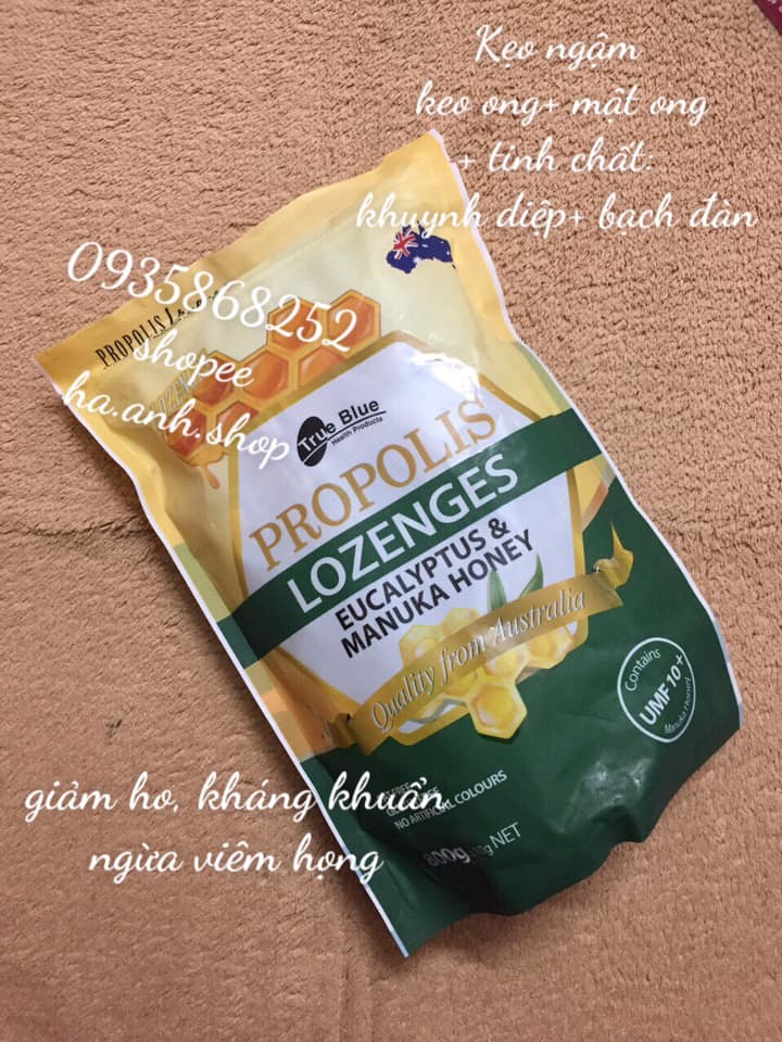 Kẹo ngậm kháng khuẩn Propolis Lozenges 800g