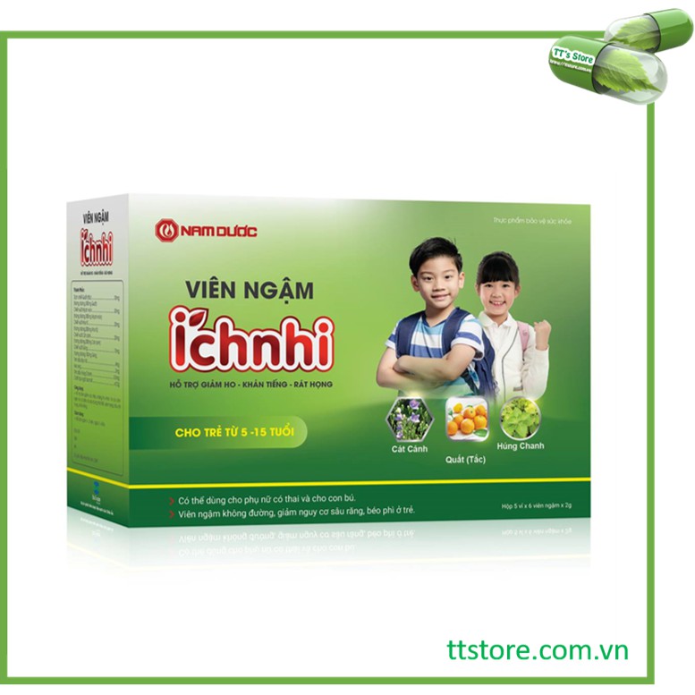 Viên kẹo ngậm ho Ích Nhi Nam Dược