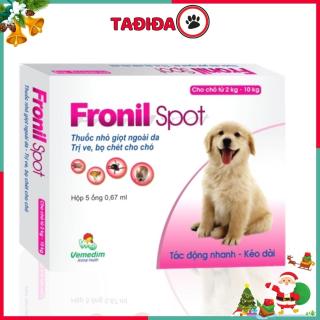 Ống nhỏ gáy diệt ve rận bọ chét cho Chó Mèo Fronil Spot Tadida Pet thumbnail