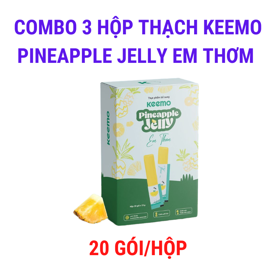 Thạch Keemo Pineapple Jelly – 20 gói/hộp