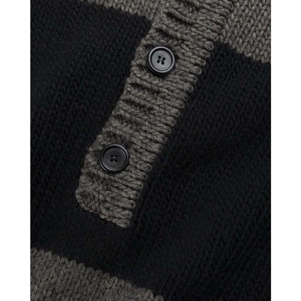 Áo Len Cổ Bẻ RvR MENTAL STRIPES KNIT