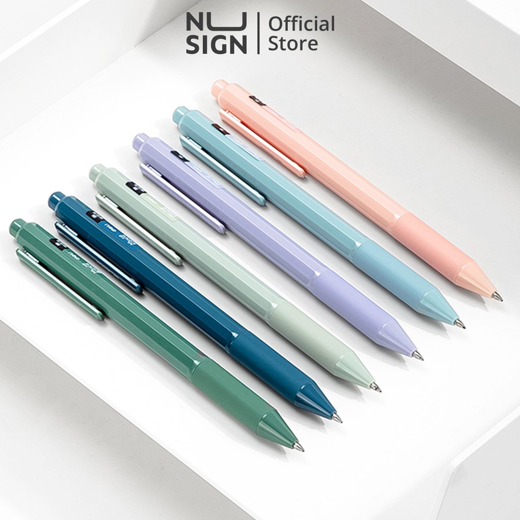 Bút bi nước mực gel cao cấp Deli cho văn phòng, học sinh, Bút gel mực Đen ngòi 0.5mm mực Đen - Nét viết trơn tru mực không lem khô nhanh - NS559