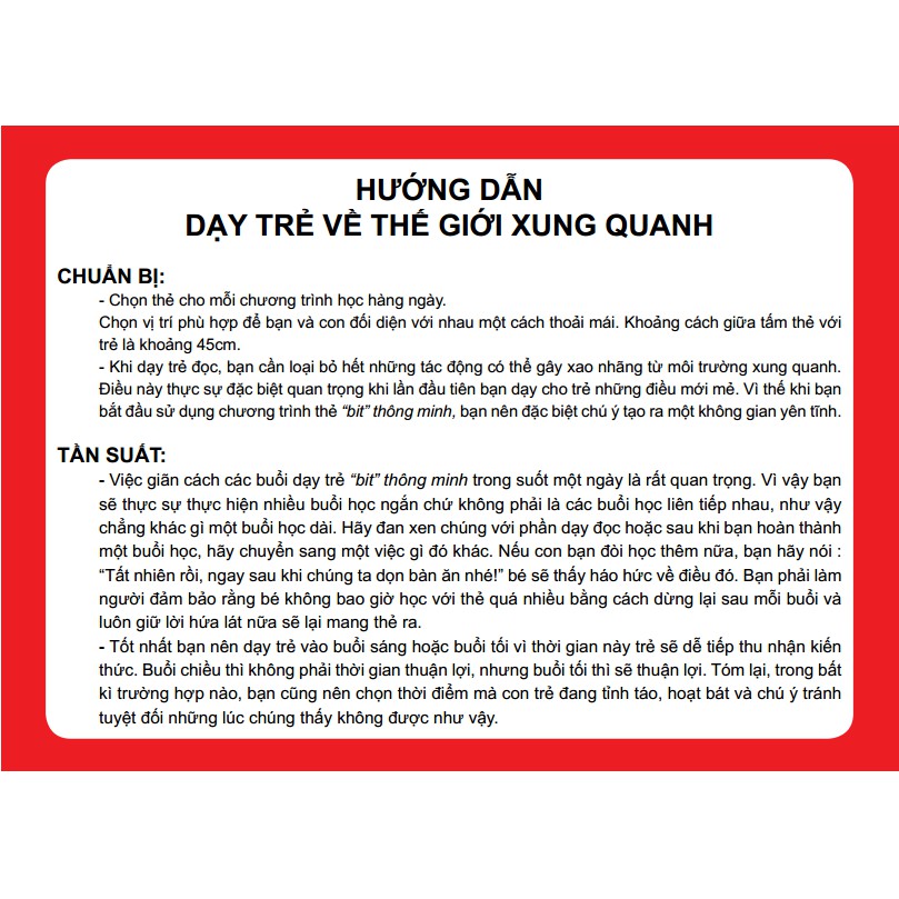 Flash cards – Dạy Trẻ Về Thế Giới Xung Quanh (bộ hộp)