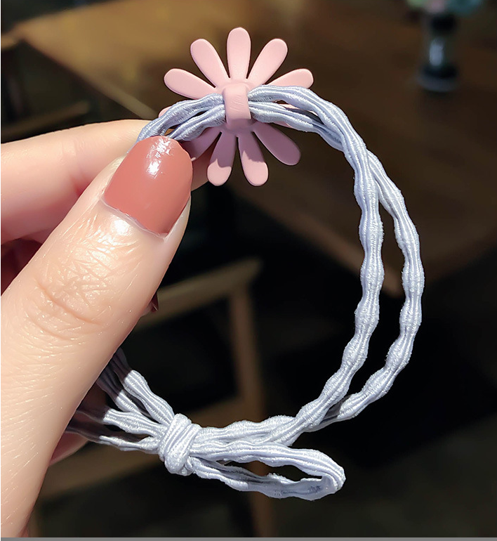 COMBO 10 DÂY CỘT TÓC HOA CÚC DAISY ( màu ngẫu nhiên )
