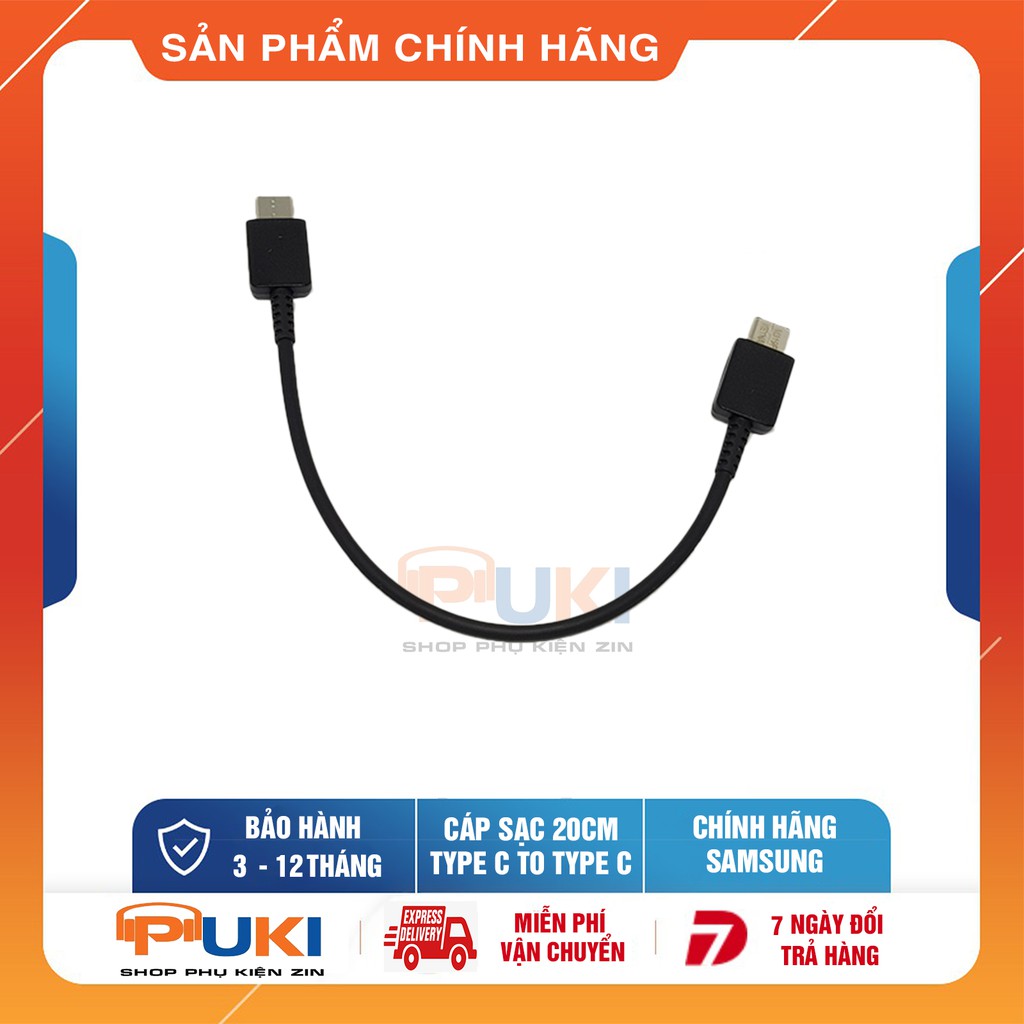 Cáp Sạc USB Type C To Type C Dài 20cm Sạc Nhanh  Samsung