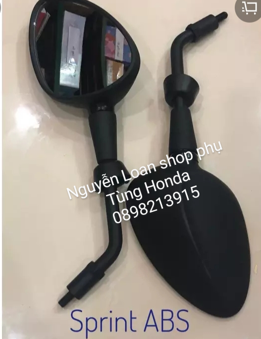 Cặp kiếng chiếu hậu xe vespa sprint abs màu đen zin