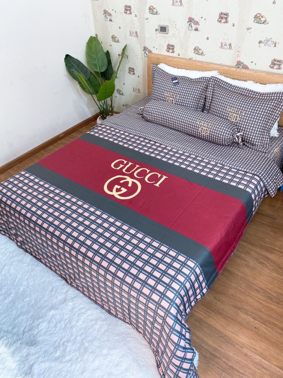 Set 5 món bộ lụa thái nhiều mẫu Kẻ Sọc cao cấp