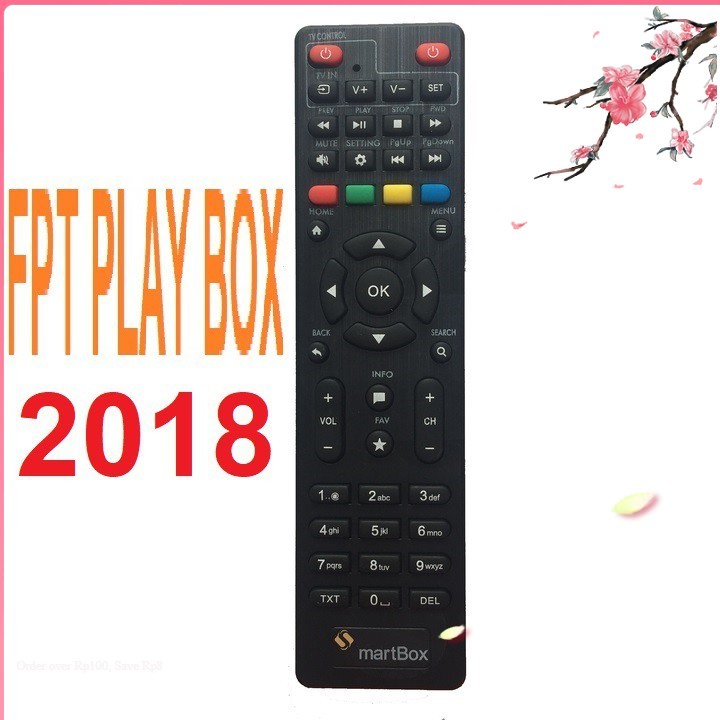 Remote điều khiển FPT PLAY BOX 2018 PLAYBOX [Cam kết chất lượng, BH 6 tháng]