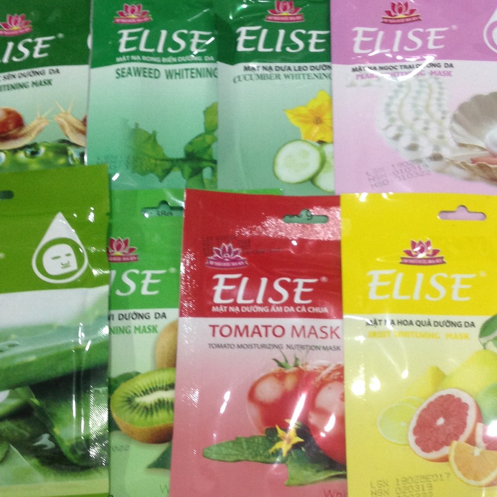 10 MẶT NẠ DƯỠNG DA ELISE TRẮNG MỊN, SÁNG DA