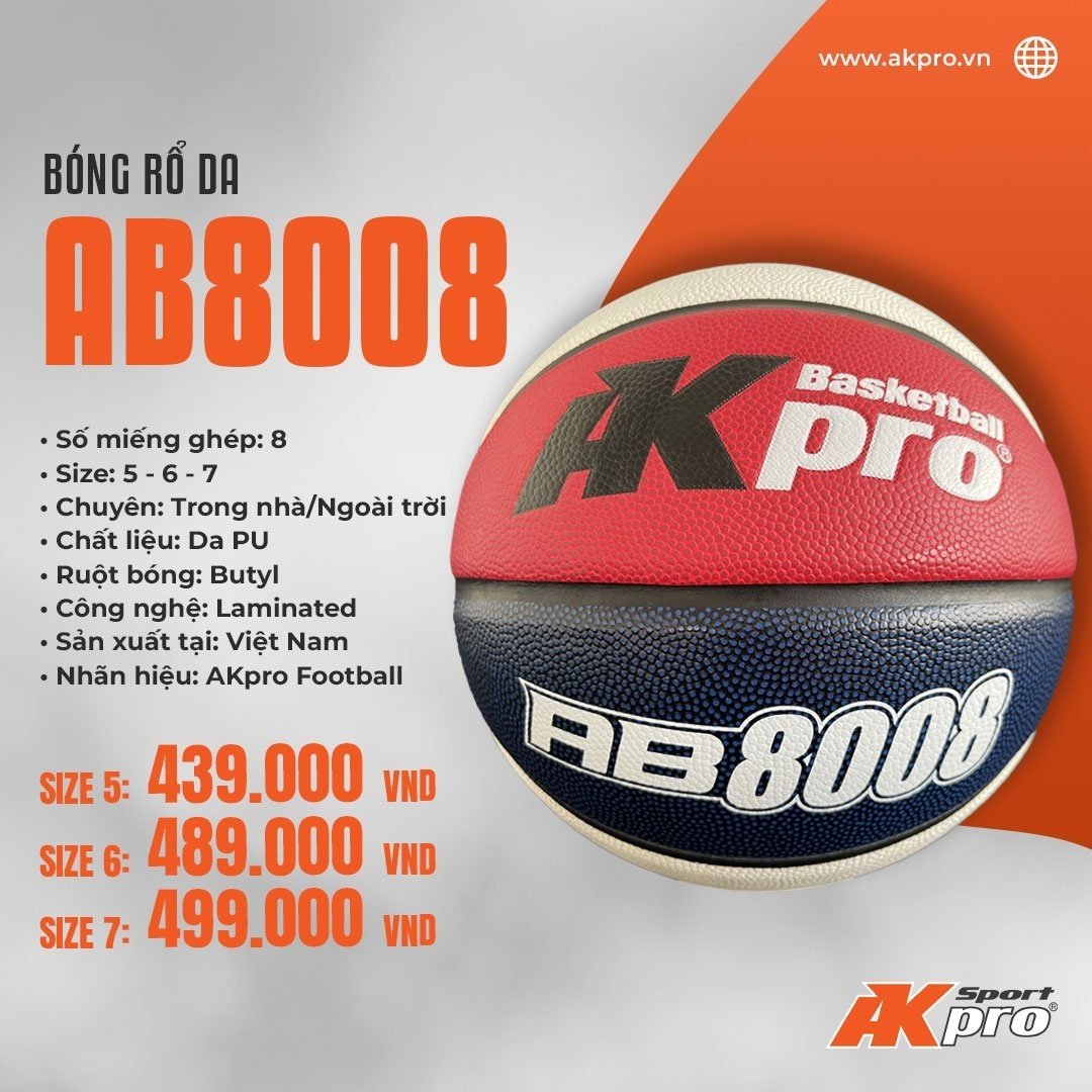 Bóng rổ akpro ab8008