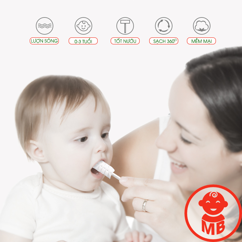 Rơ lưỡi VCOOL cho bé hộp 30 que cao cấp