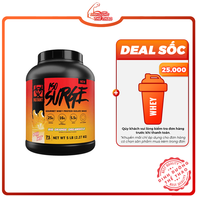 Mutant iso surge sữa tăng cơ iso surge 5lbs