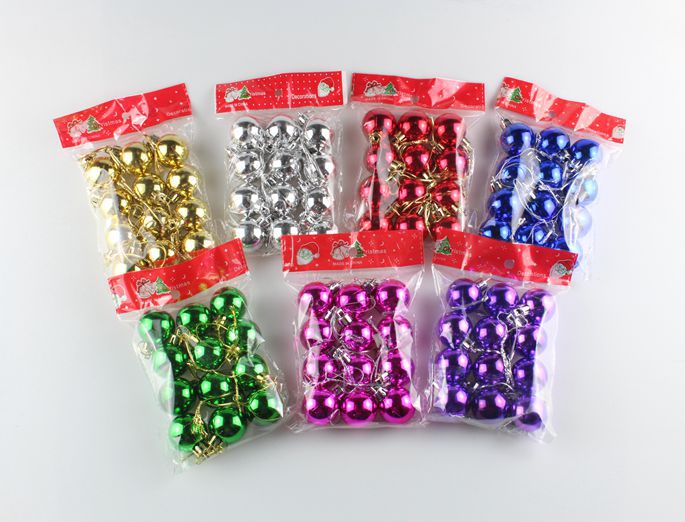 12 Quả Châu Bóng 3CM  Trang Trí Noel, Giáng Sinh
