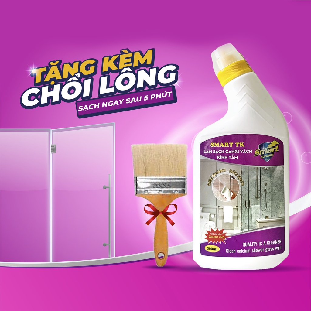[set 4 chai - giảm 50k] Nước tẩy rửa đa năng Smart - chất tẩy đa năng