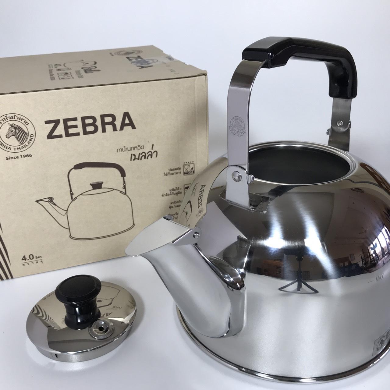 [HCM]Ấm Đun Inox Zebra Bella 4L-113532