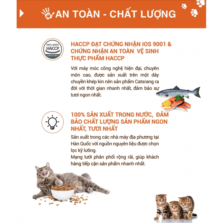Catsrang - Thức ăn cho mèo mọi lứa tuổi 5KG