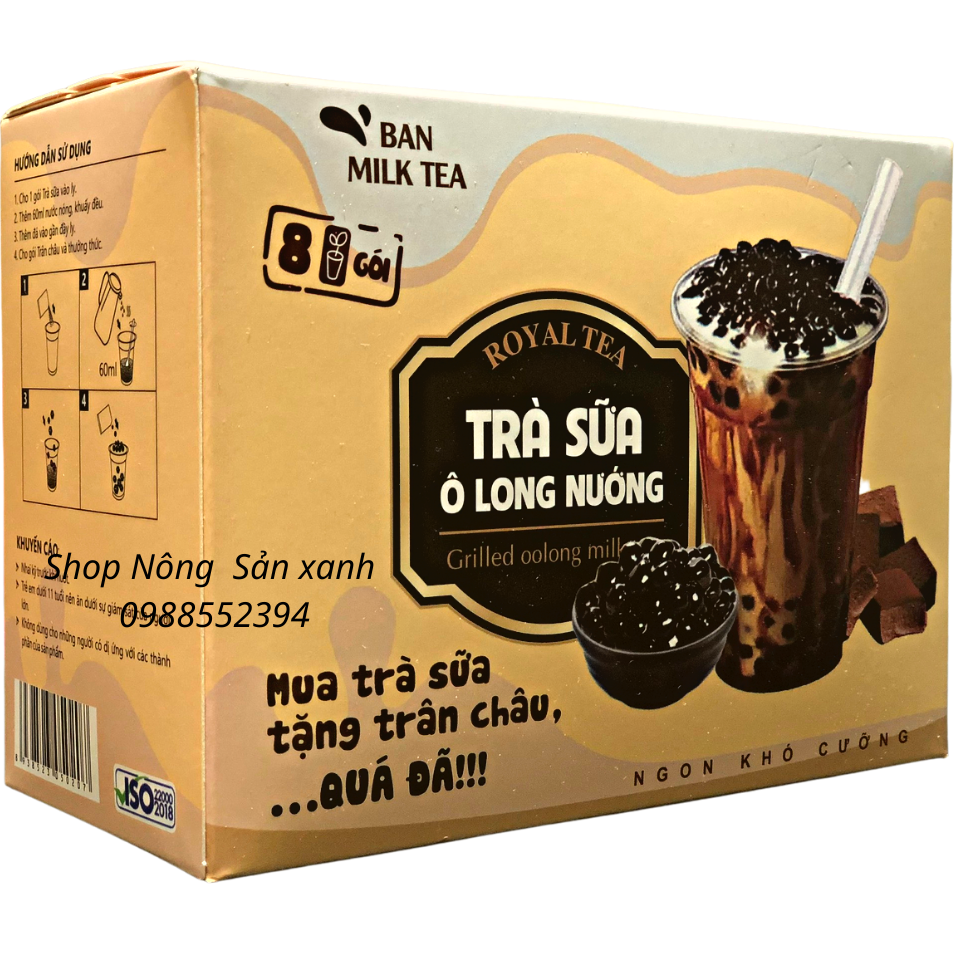 Trà sữa ô long nướng (hộp 8 gói) Date 14/07/2022