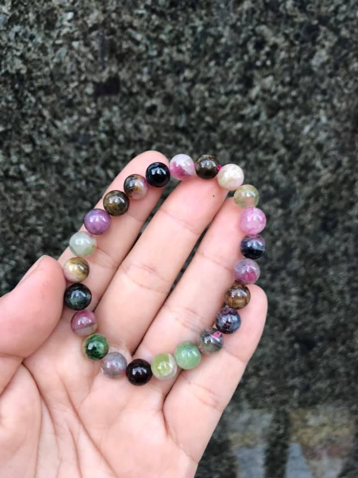 VÒNG TAY ĐÁ Tourmaline 7-8LY