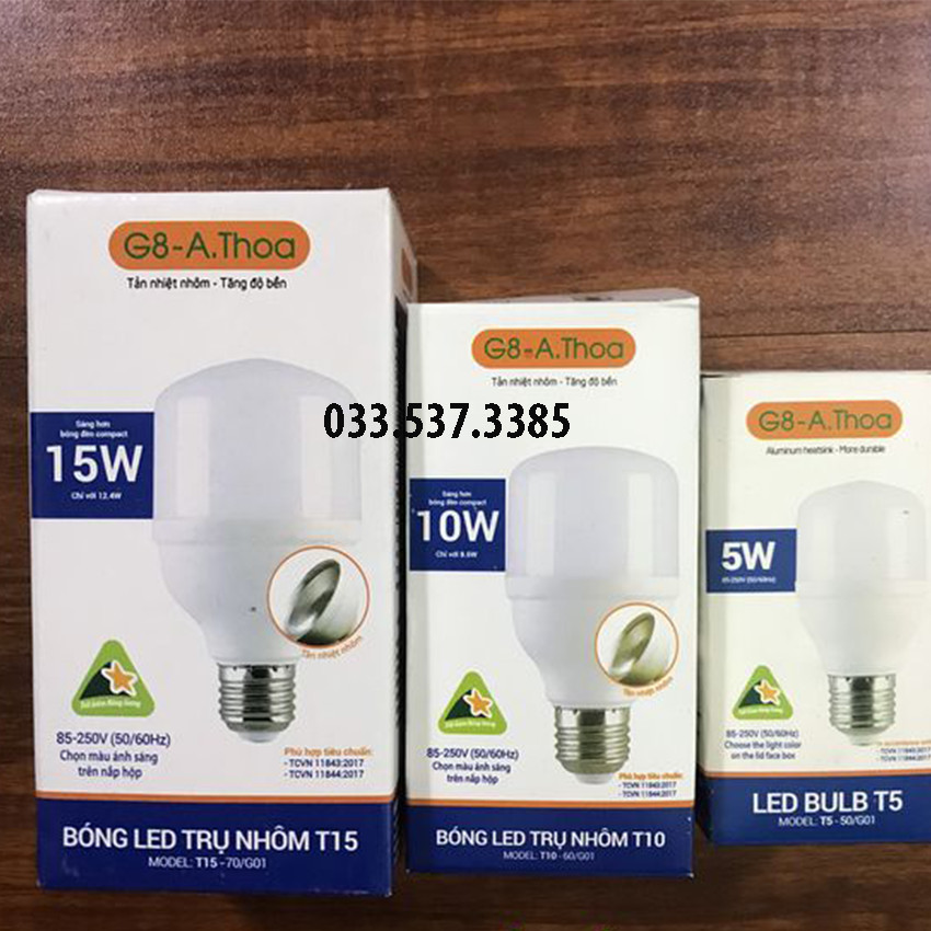 Bóng điện led, bóng đèn điện G8 công suất 5W