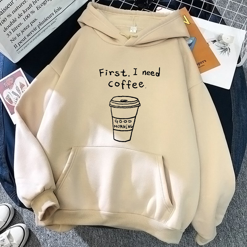 [Hoàn Tiền 15%] ÁO HOODIE UNISEX IN I NEED COFFEE (NHIỀU MÀU)