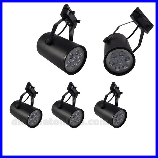 [Combo] 3 đèn pha ray 7W + 1 thanh ray 1M cao cấp ( màu Đen ) - Điện Việt