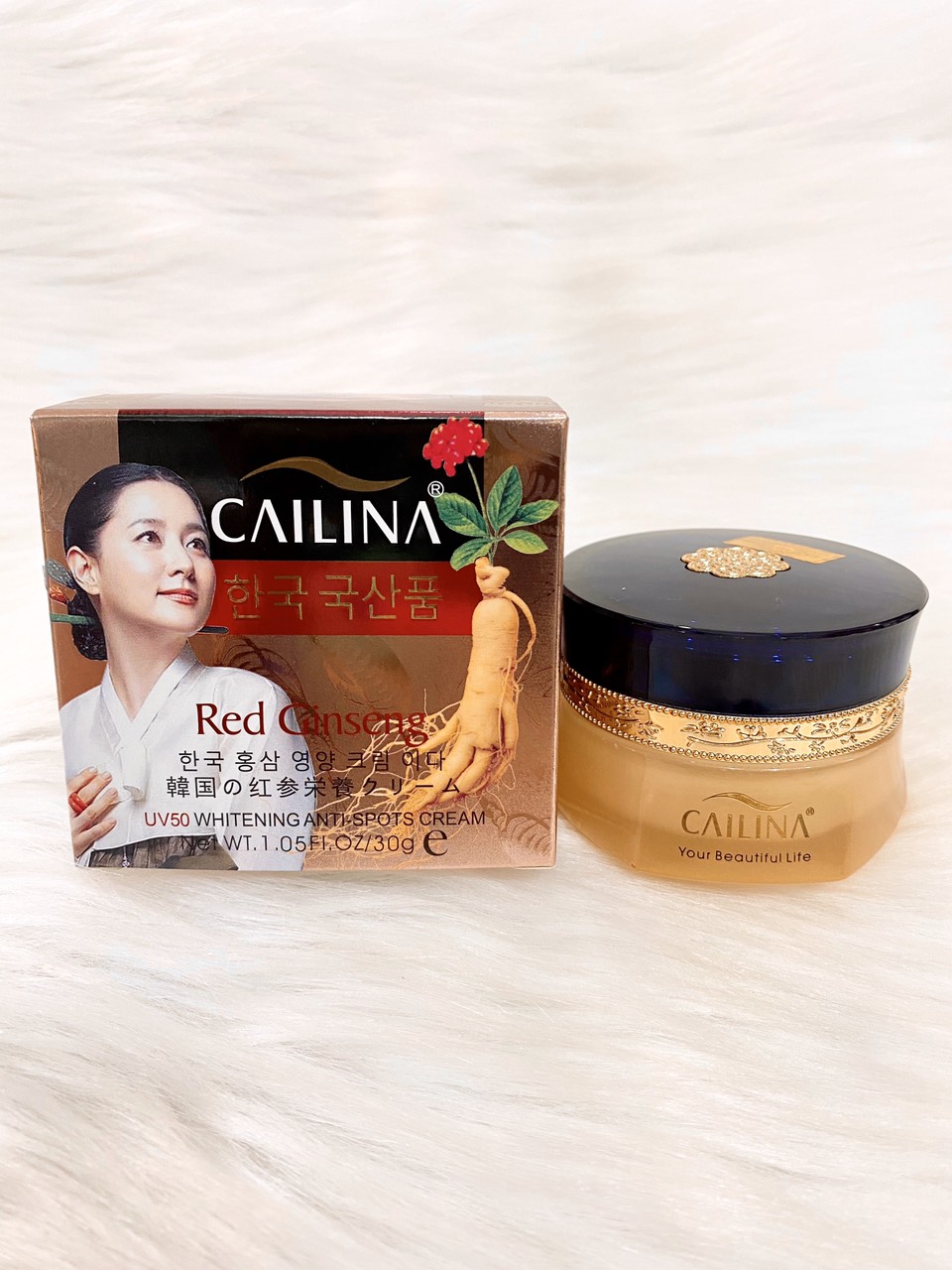 [HCM]Kem Cailina nhân sâm dưỡng trắng da sạch nám chống lão hóa chính hãng Hàn Quốc 30Gr