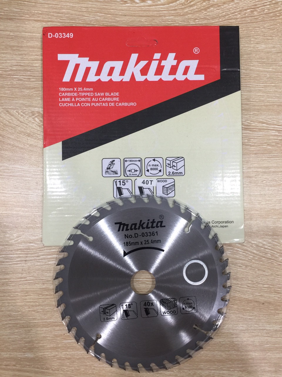 Lưỡi cắt gỗ Makita D180mm