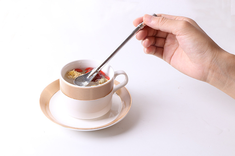 Combo 5 Cái - Ống Hút Kiêm Muỗng Inox