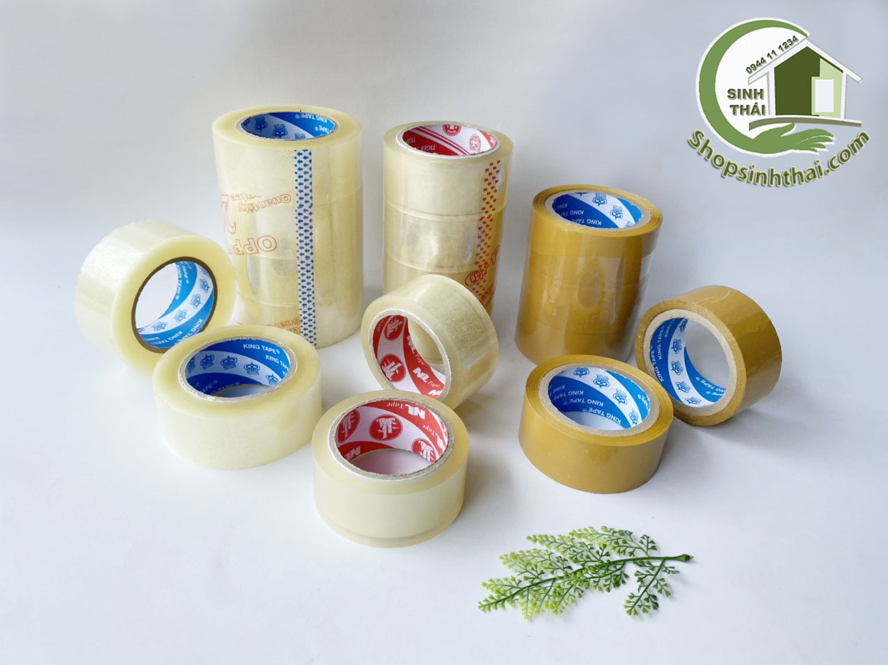 Cuộn băng keo dán 5p dán hàng dán thùng - mic 50 siêu dai - chọn loại