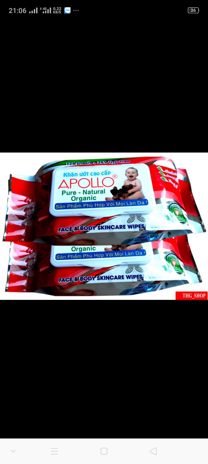 khăn ướt apollo