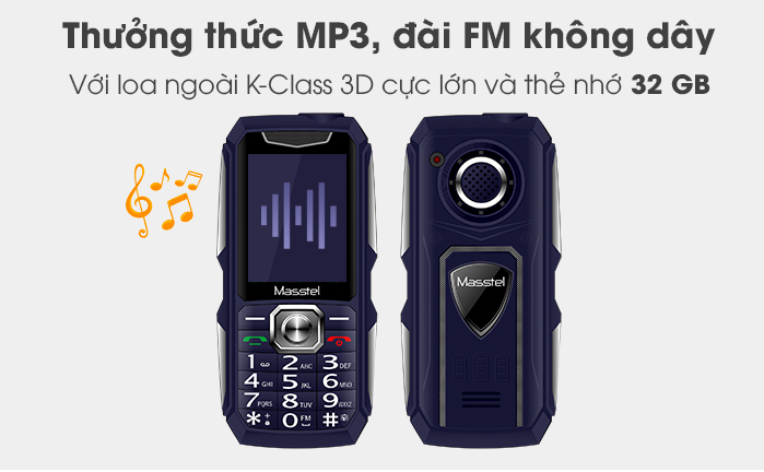 Điện thoại Masstel Play 50 (chính hãng-bảo hành 12 tháng)