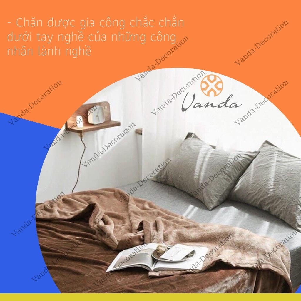 Chăn lông thỏ Muji - Blanket mỏng nhẹ siêu ấm