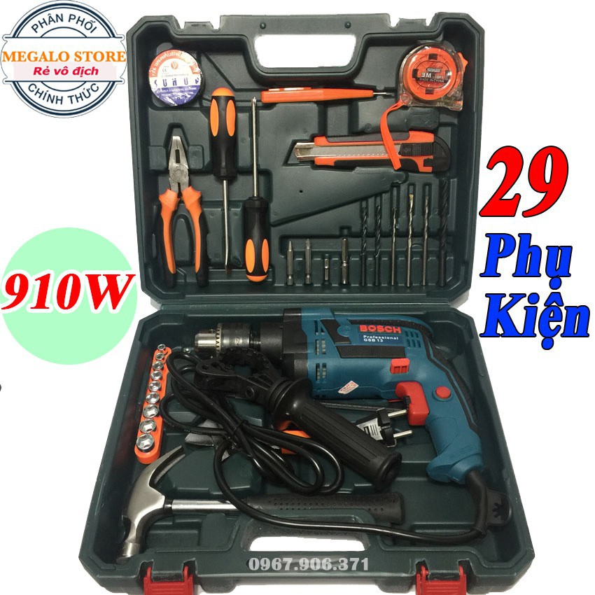 Vali Khoan Bosh Gsb 910W Model 2020  Lõi Đồng