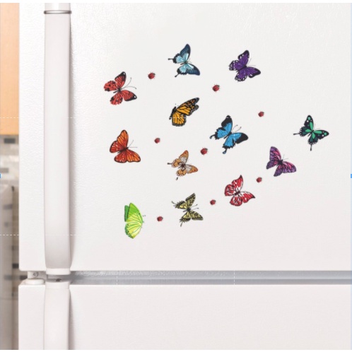 Decal dán tường 01 sticker bướm , giao ngẫu nhiên - Giấy dán tường - Trang trí tường