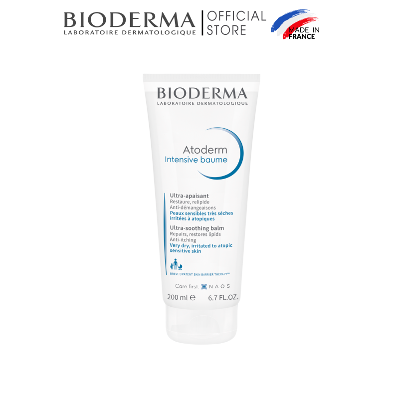 Kem dưỡng ẩm chuyên sâu cho da rất khô và viêm da cơ địa Bioderma Atoderm Intensive Baume - 200ml giá rẻ