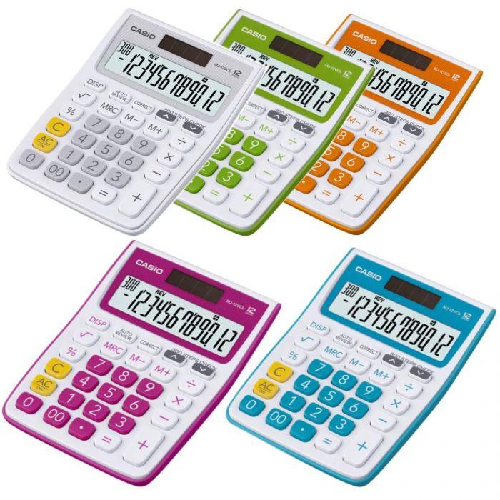 [HCM]Máy tính bỏ túi Casio MJ-12VC-BU (Xanh dương)