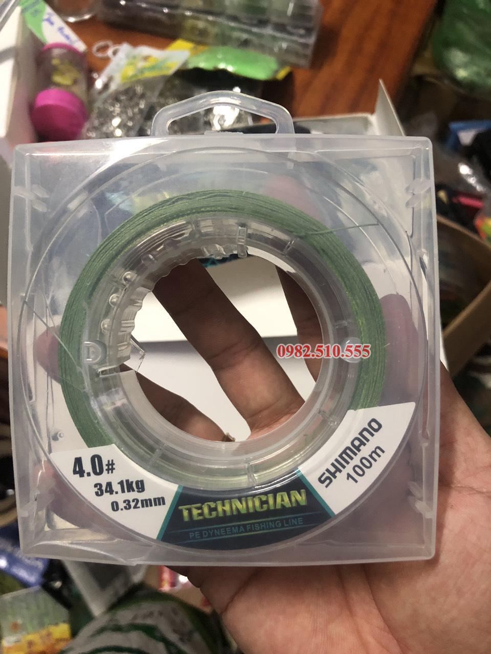 Dù X9 PE Shimano Technician - Dài 100m Nhật Bản 2019