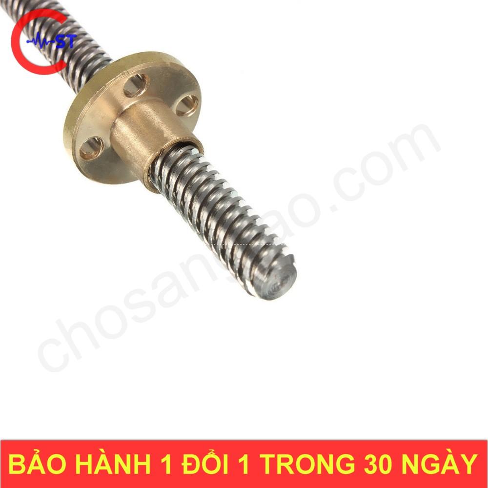 Vitme T8 300mm + Đai ốc