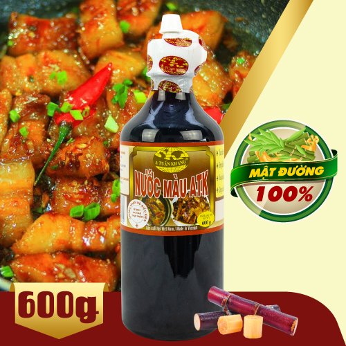 Atk Color Liquid 600g Bottle - Fish Stock Liquid, Marinate Delicious Meat, Rich in Traditional Flavor | A Tuan Khang