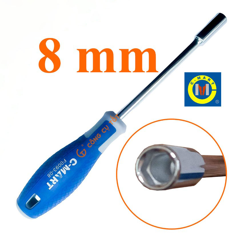 Tua vít đầu tuýp vặn ốc c-mart f0093-06, f0093-08 size tùy chọn