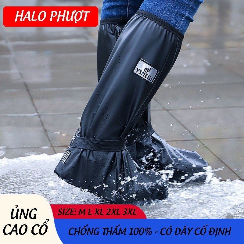 Ủng bọc giày đi mưa nhựa PVC (cao cấp dày)
