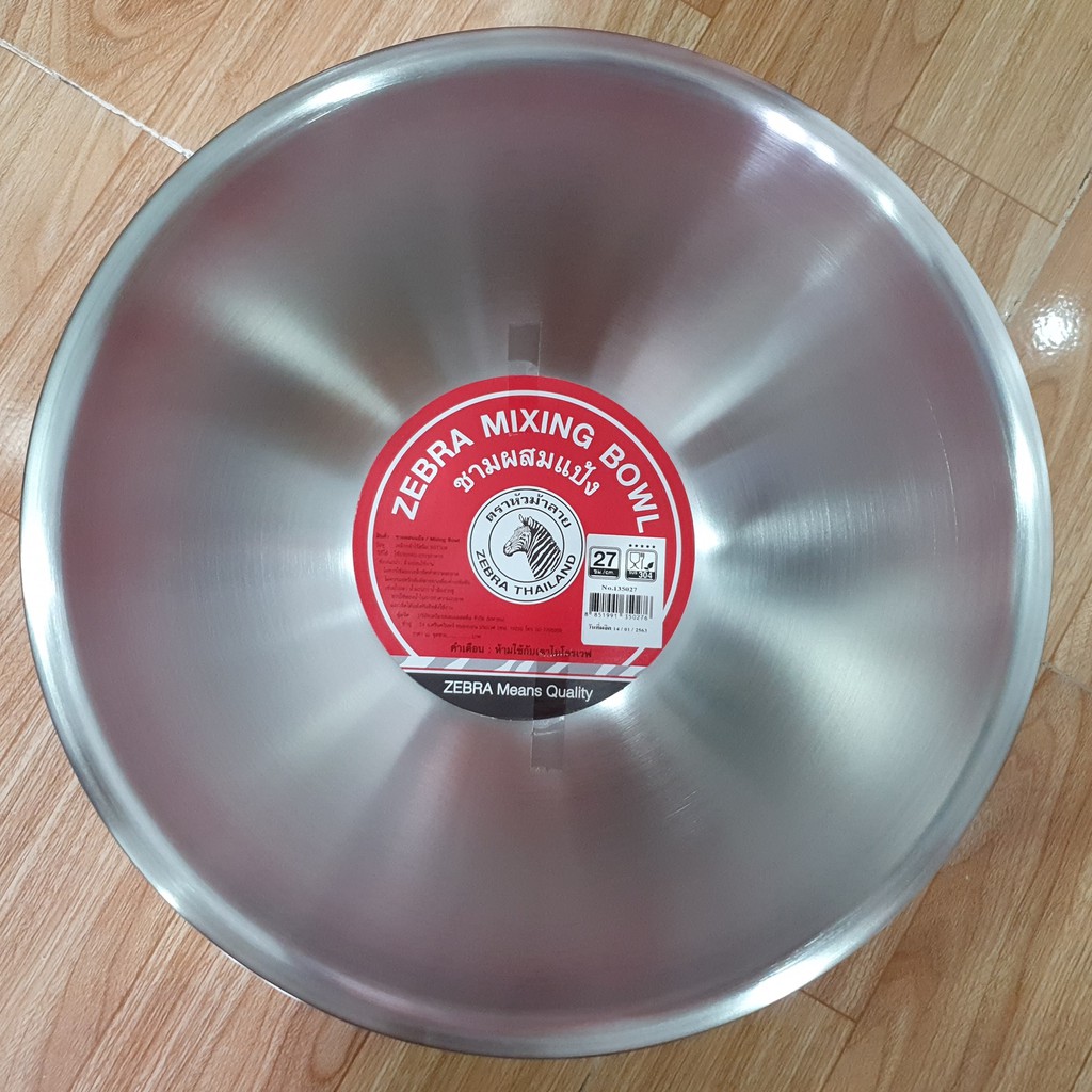 Thau Trộn Inox Zebra - Size 18cm-30cm