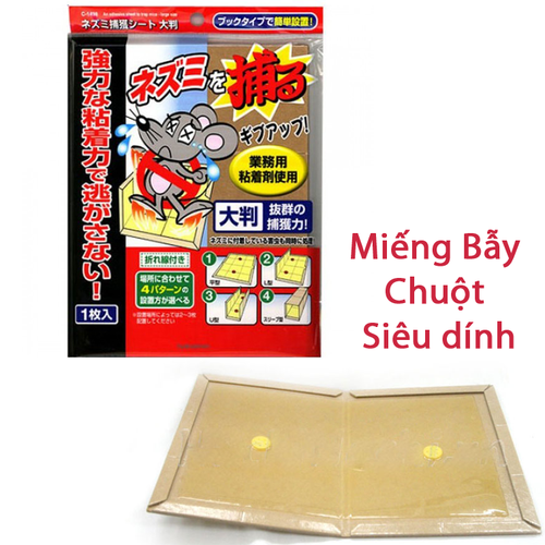 Miếng bẫy chuột siêu dính có thể tái sử dụng Sanada nội địa Nhật Bản