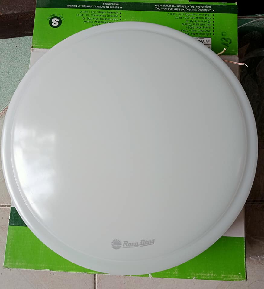 Đèn led ốp trần rạng đông d ln03l 270 9w vàng rạng đông